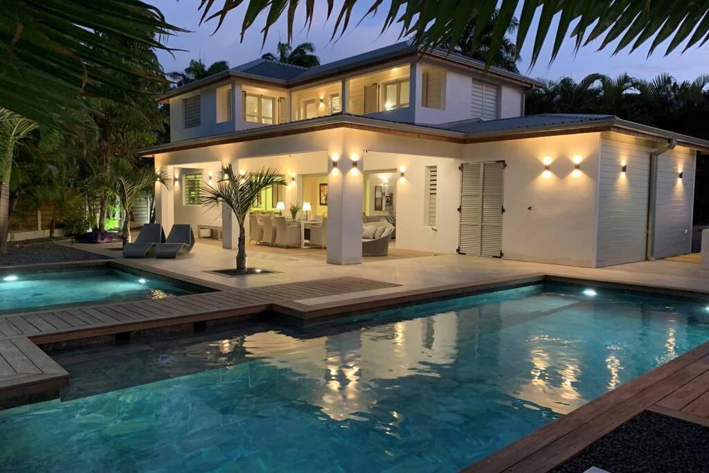 Villa Manzana : Neuve 4Ch 4Sdb 2 Piscines - Luxe Saint-Francois  Exterior foto